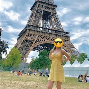 Yellow Chiffon Sundress